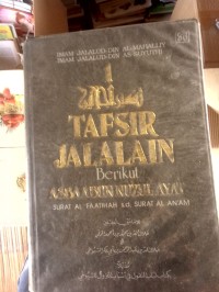 Tafsir Jalalain Berikut Asbaabun Nuzuliyat