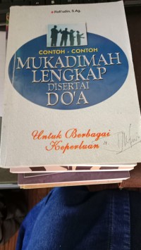 Image of Contoh-Contoh Mukadimah Lengkap Disertai Do'a