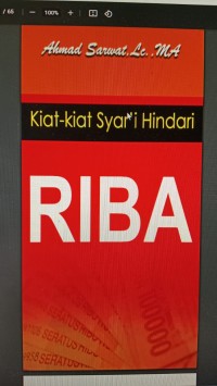 Kiat-Kiat Syar'i Hindari Riba