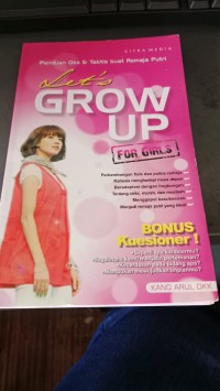 Image of Let's Grow Up For Girls
