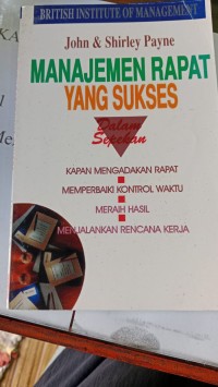 Menejemen Rapat Yang Sukses Dalam Sepekan