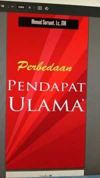 Perbedaan Pendapat ulama