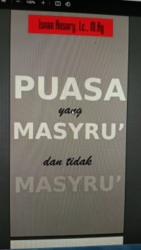 Puasa yang Masyru'dan Tidak Masyru'