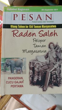 Raden Saleh Pelopor Taman Margasatwa