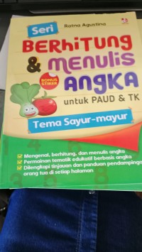 Image of Seri Berhitung & Menulis Angka Untuk PAUD & TK Tema Sayur-Mayur